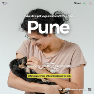Puppy yoga in Pune Pawga June