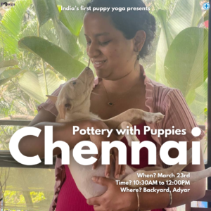 pottery with puppies pawga chennai
