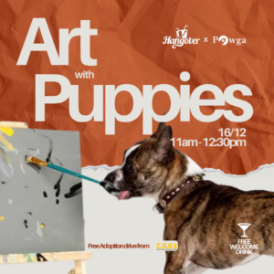 art with puppies pawga bangalore