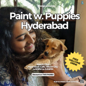 hyderabad art with puppies pawga
